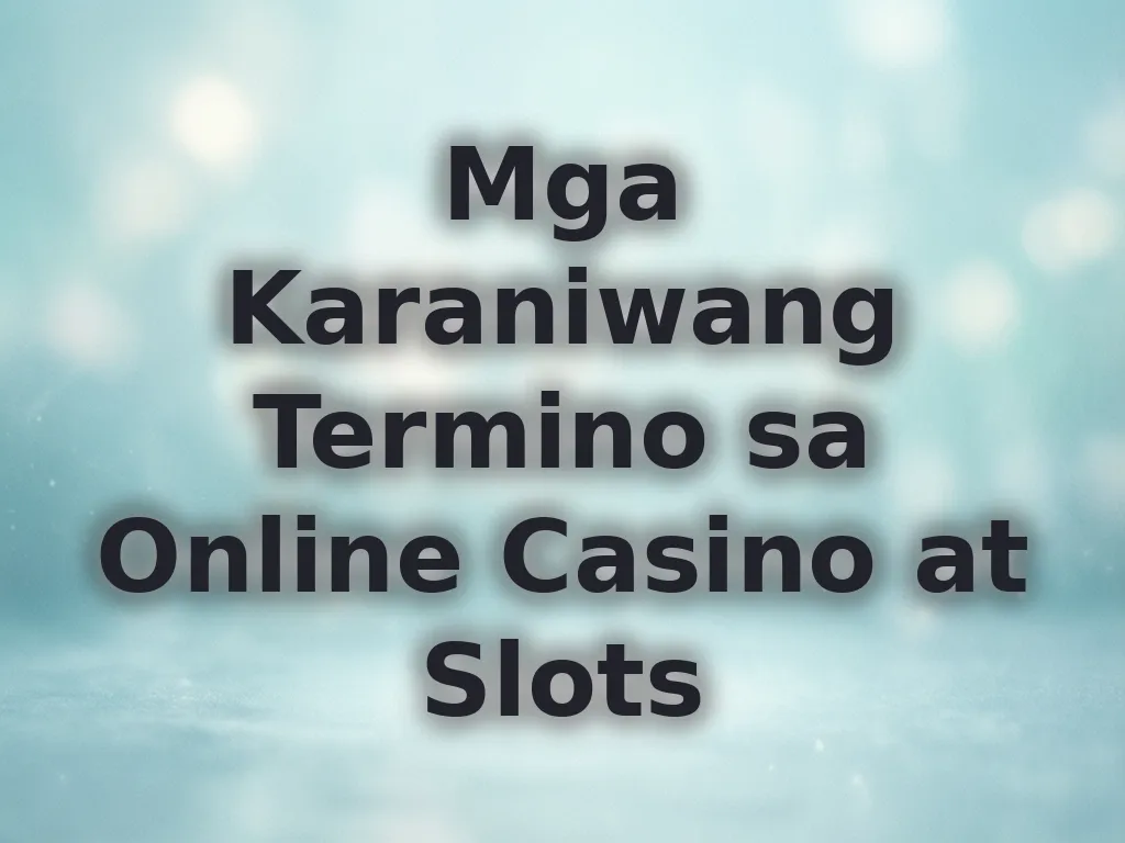 Betting terminology guide